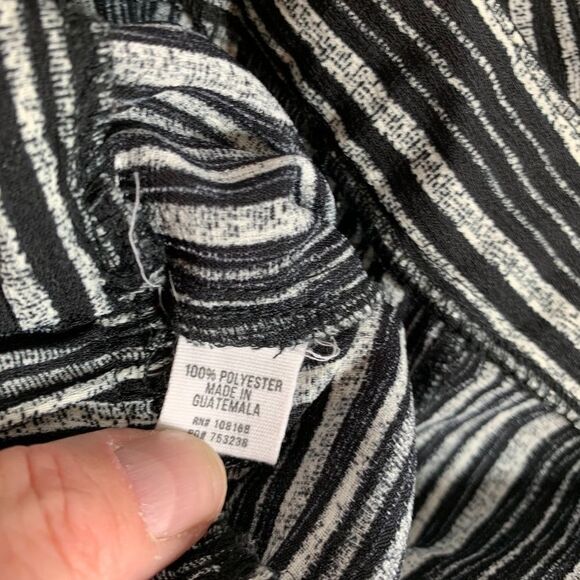 Ivy & Main Black And White Wide Leg Pants Sz - Picture 8 of 8